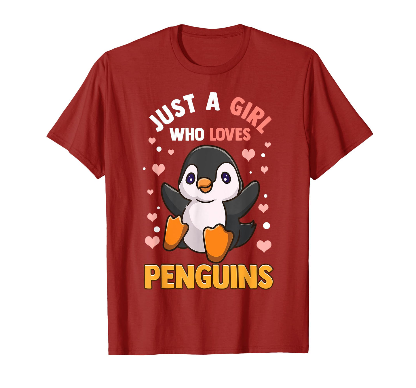 Penguin Shirt For Girls Just A Girl Who Loves Penguins T-Shirt