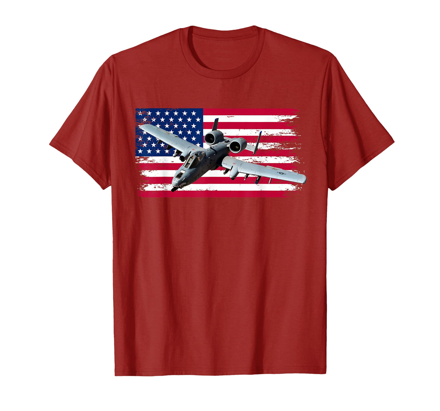 A-10 Warthog Airplane American Flag Thunderbird A10 T-Shirt