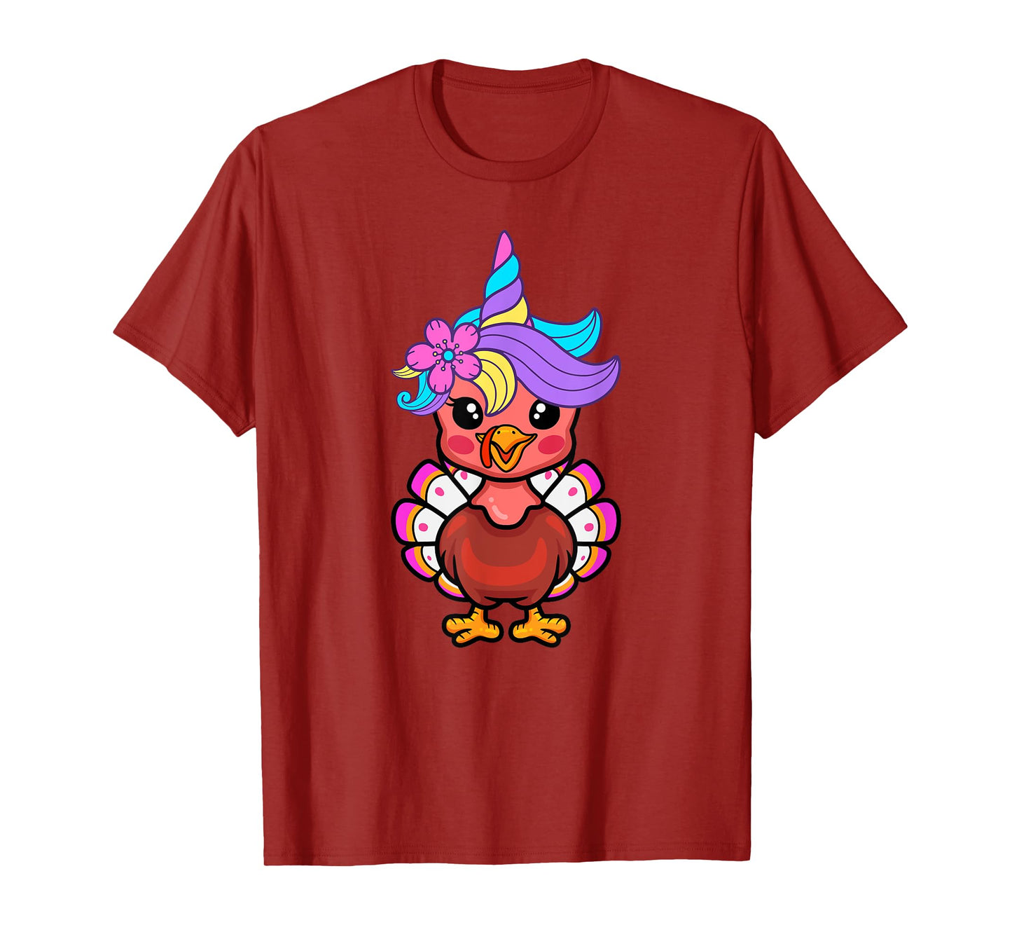 Cute Unicorn Funny Baby Turkey Thanksgiving Day T-Shirt