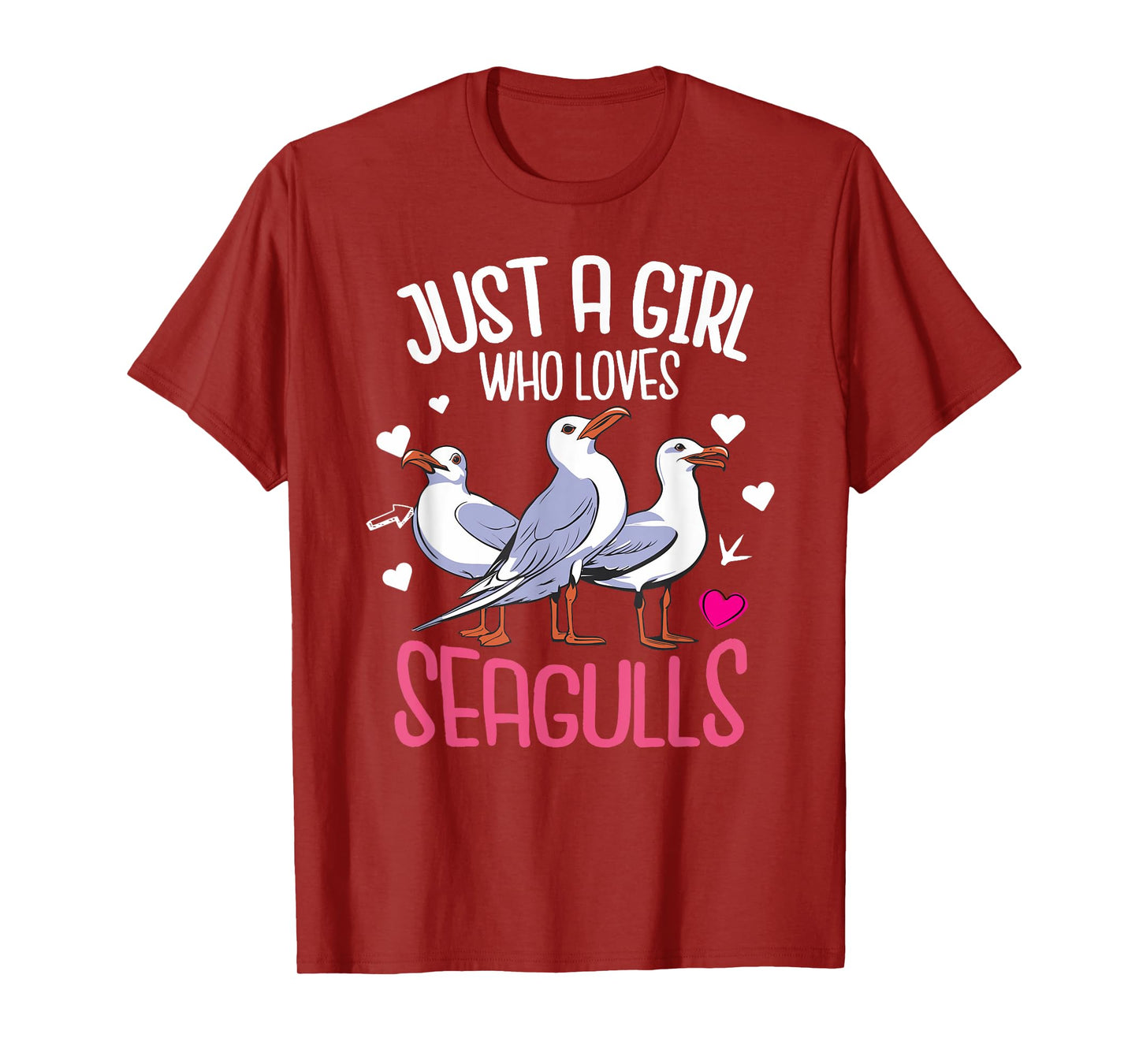 Just A Girl Who Loves Seagulls – Funny Seagull Gift T-Shirt