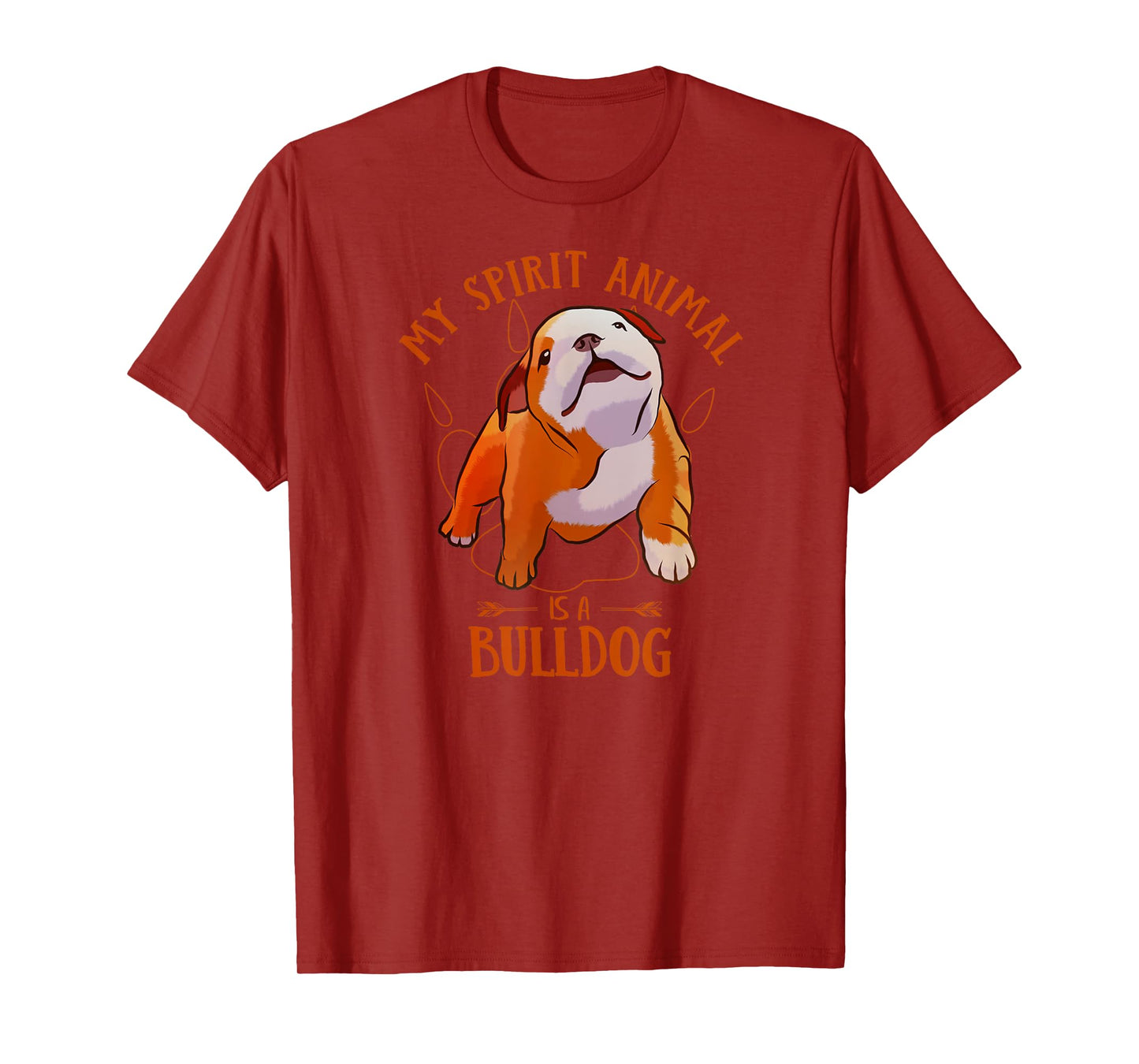My Spirit Animal Is An English Bulldog Funny Puppy Lover T-Shirt