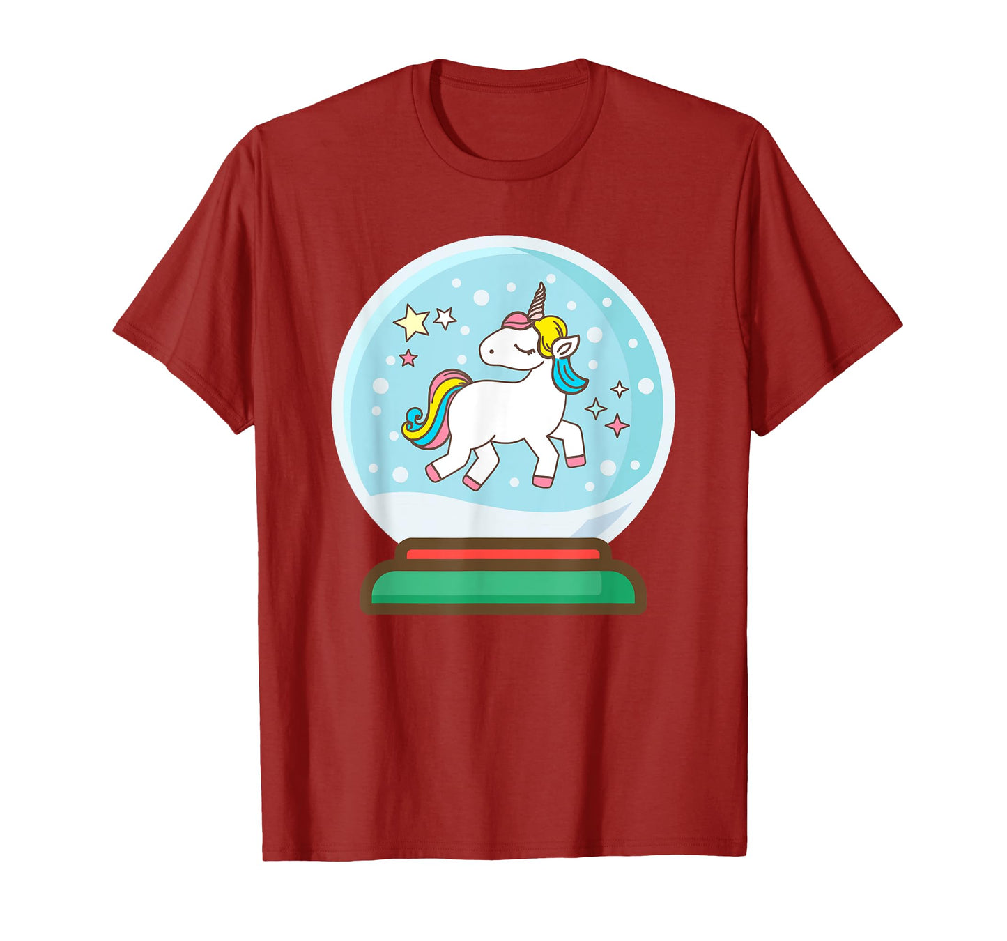 Unicorn Snow Globe Gift for Girls T-Shirt