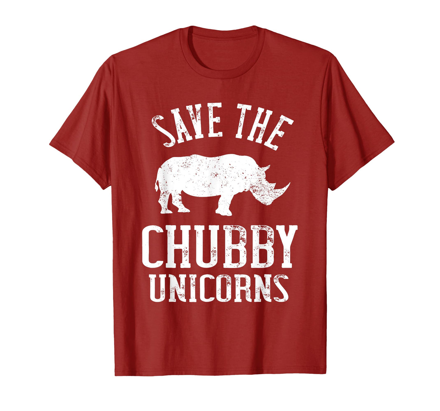 Save The Chubby Unicorns Animal Rights Rhinoceros Rhino T-Shirt