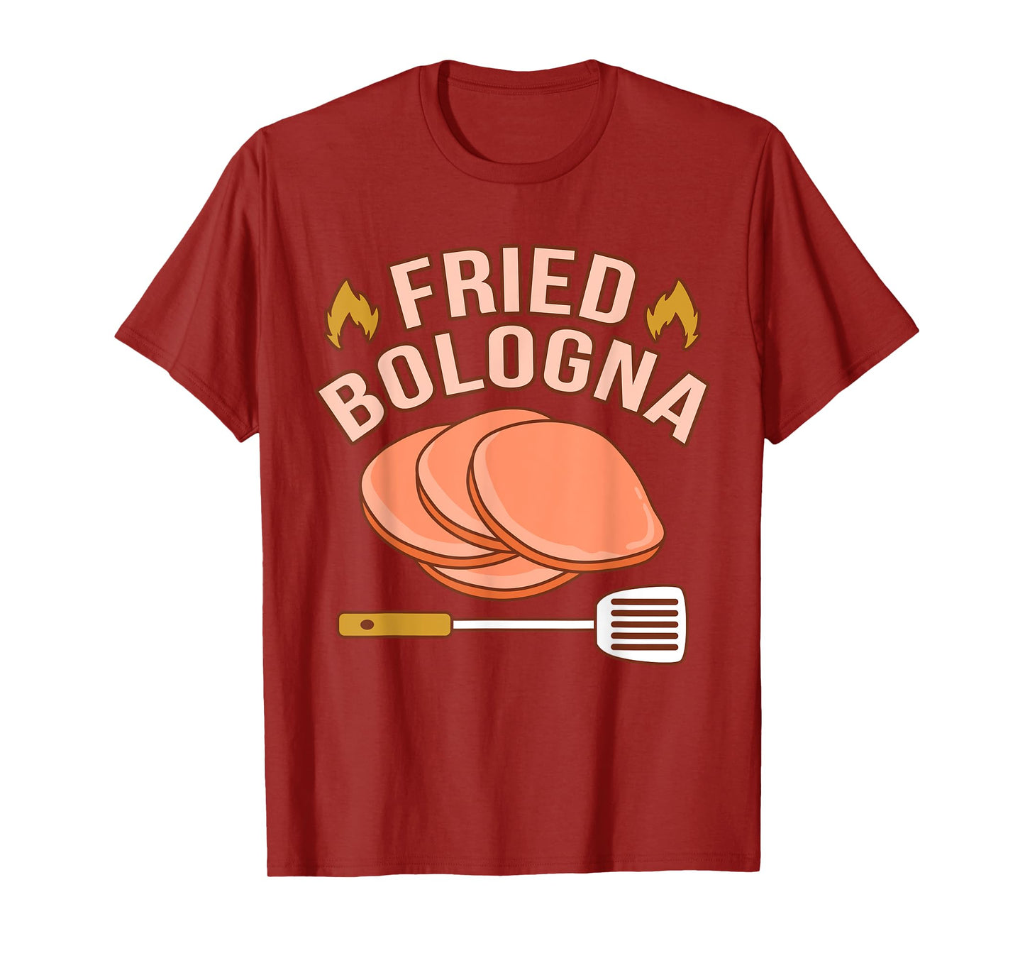 Fried Bologna Meat Sandwich Food Lover Eater Graphic T-Shirt