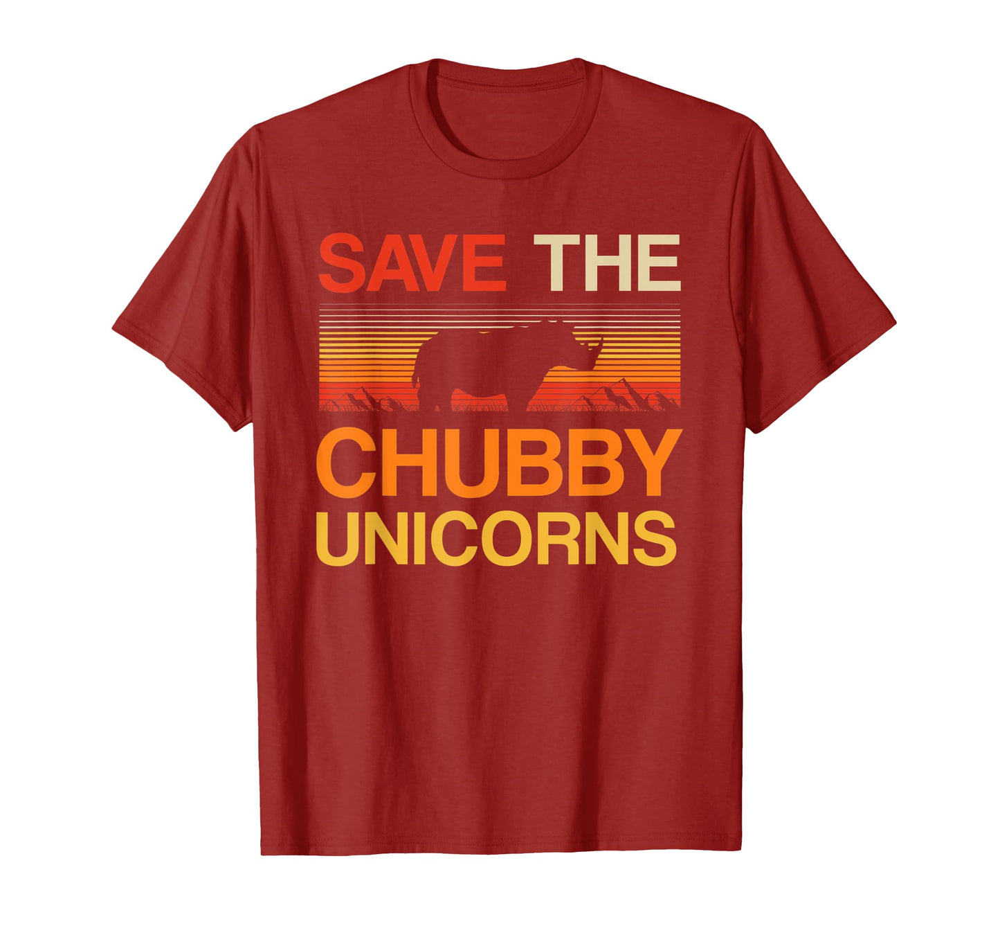 Novelty Save The Chubby Unicorn Tee T-Shirt