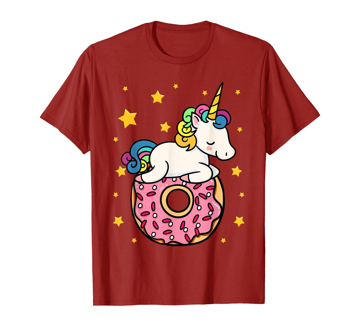 Unicorn Donut Doughnut Dessert Food Lover Candy Gift Idea T-Shirt