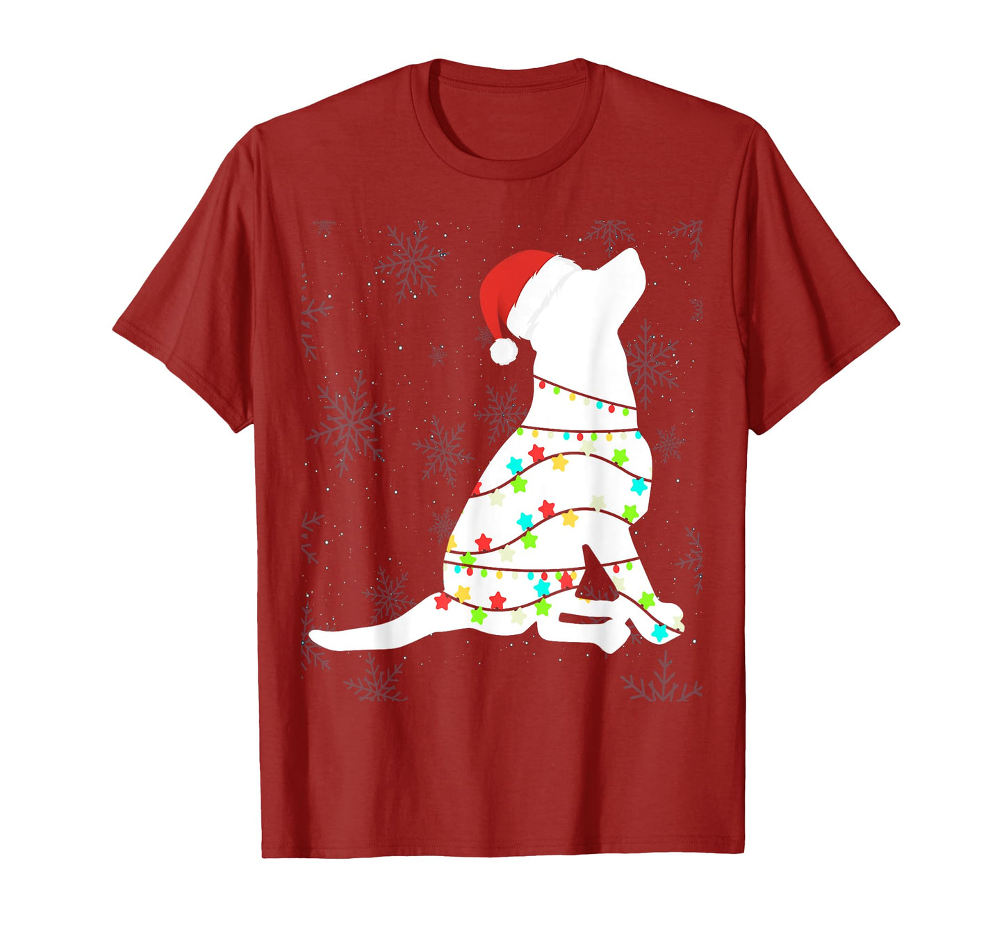 Christmas Lights Labrador Retriever T Shirt Dog Lover Gift T-Shirt for Men Women Kids