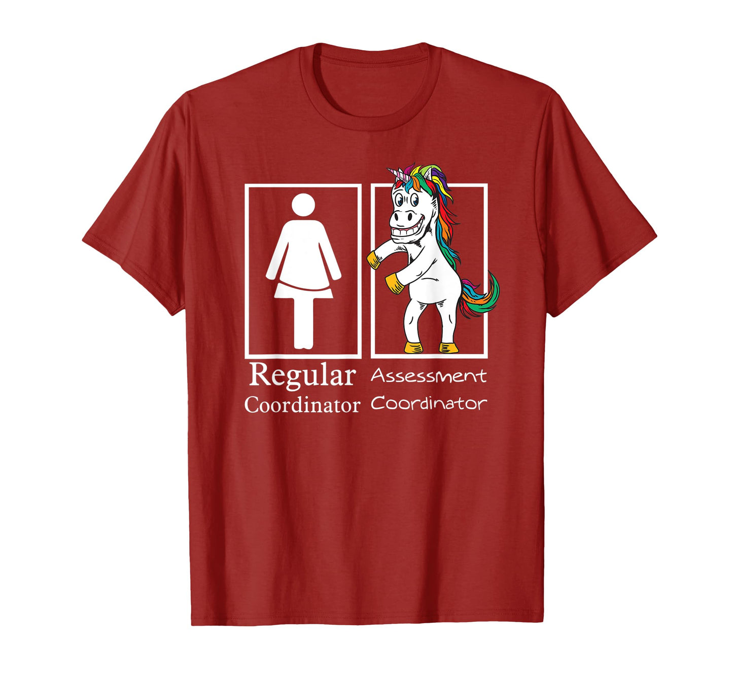 Assessment Coordinator Regular Unicorn Testing Team Gifts T-Shirt