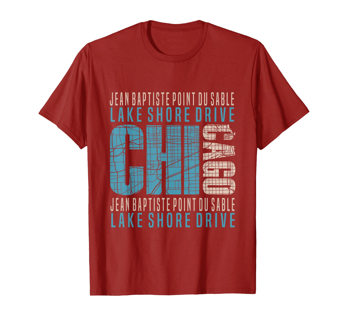 Chicago Jean Baptiste Point du Sable Lake Shore Drive T-Shirt