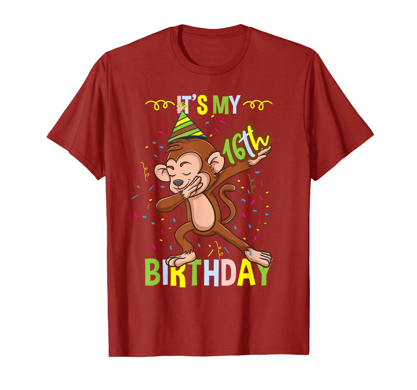 Its My 16th Birthday Monkey T-Shirt