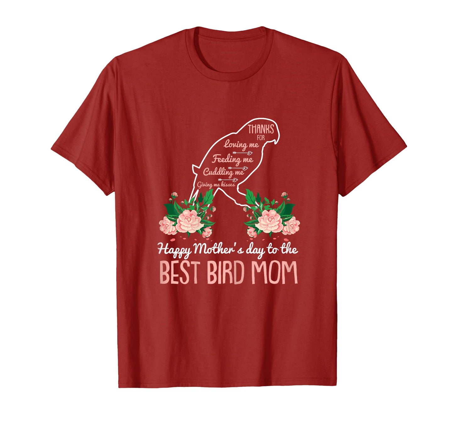 Best Bird Mom Mothers Day Cute Animal Lover Mama Momma Mommy T-Shirt