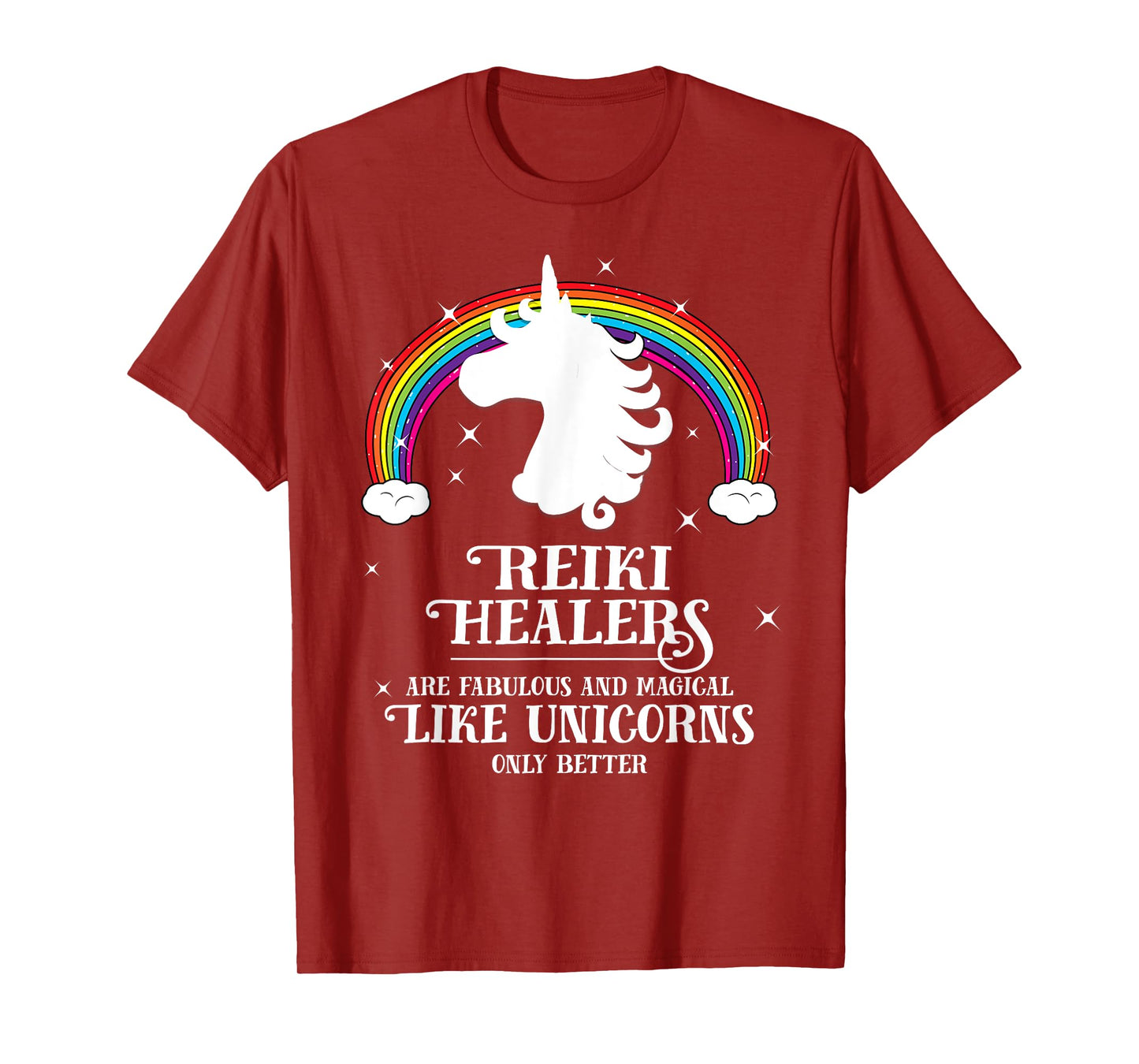 Reiki Healers Fabulous Magical Unicorn Rainbow TShirt Gift T-Shirt