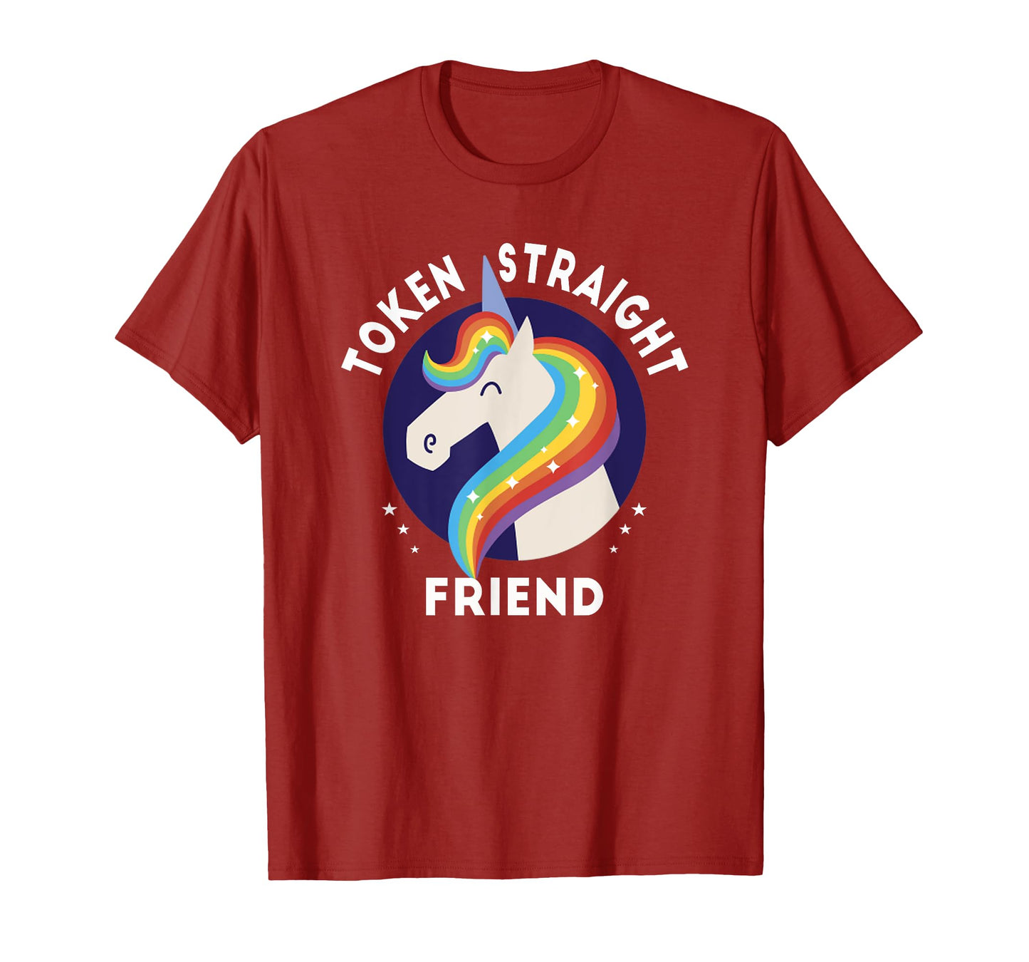Token Straight Friend Funny Slang Queer Ally Gay Pride Stuff T-Shirt