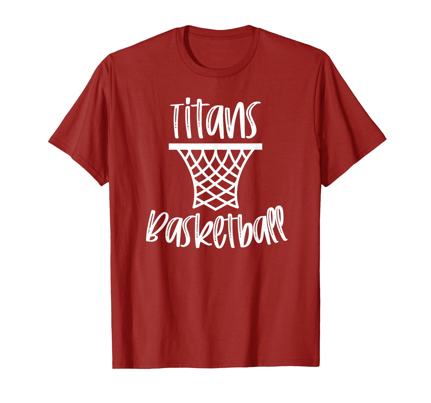Titans Basketball Team Mascot School Spirit Game Night T-Shirt