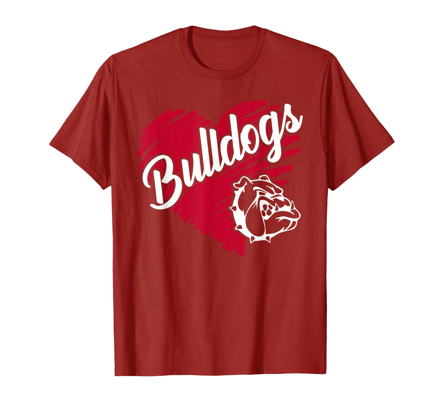 Bulldog Team Mascot School Spirit Go Dawgs For Men Women Kid T-Shirt