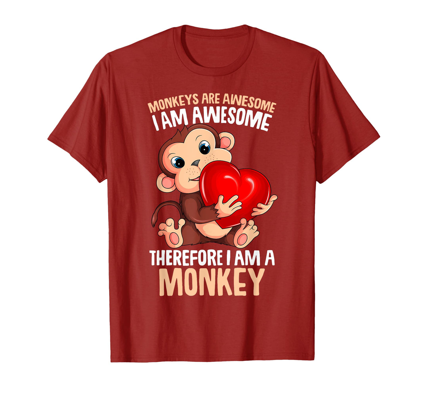 Monkeys Are Awesome Girls Kids Monkey T-Shirt