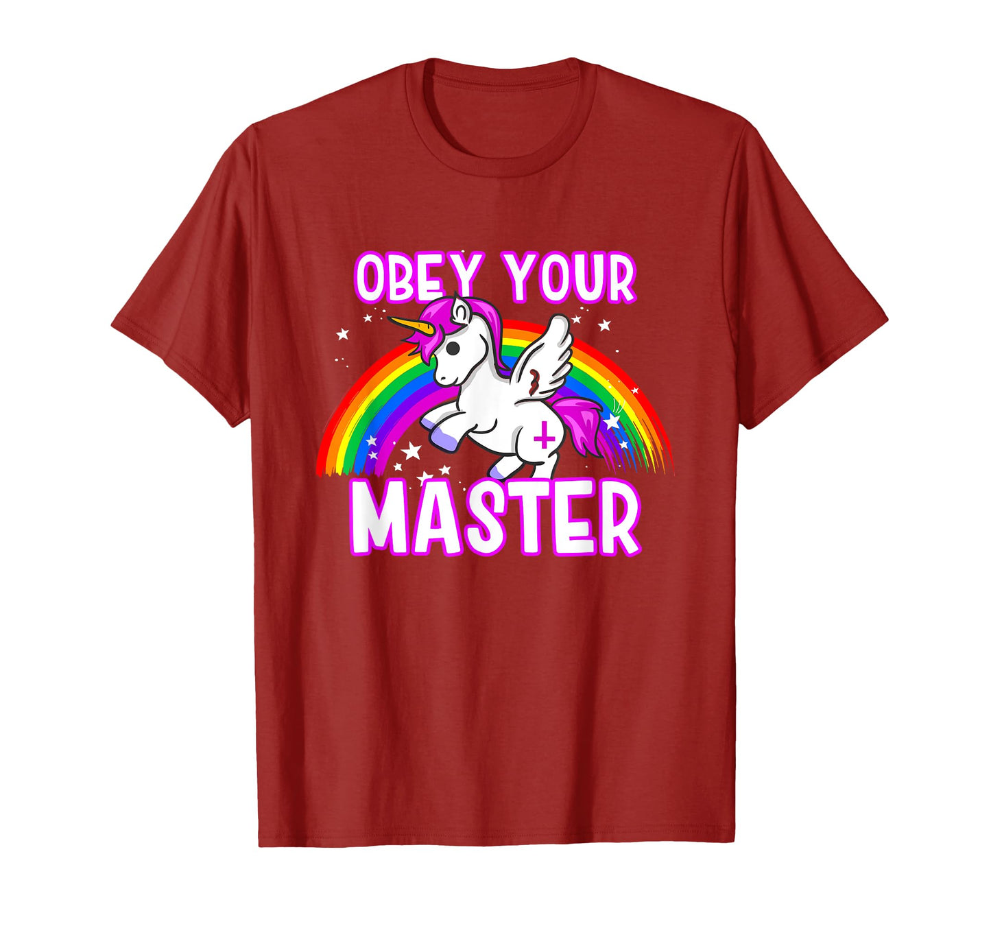 Obey Your Master - Satanic Unicorn - Anti Religion Metal T-Shirt