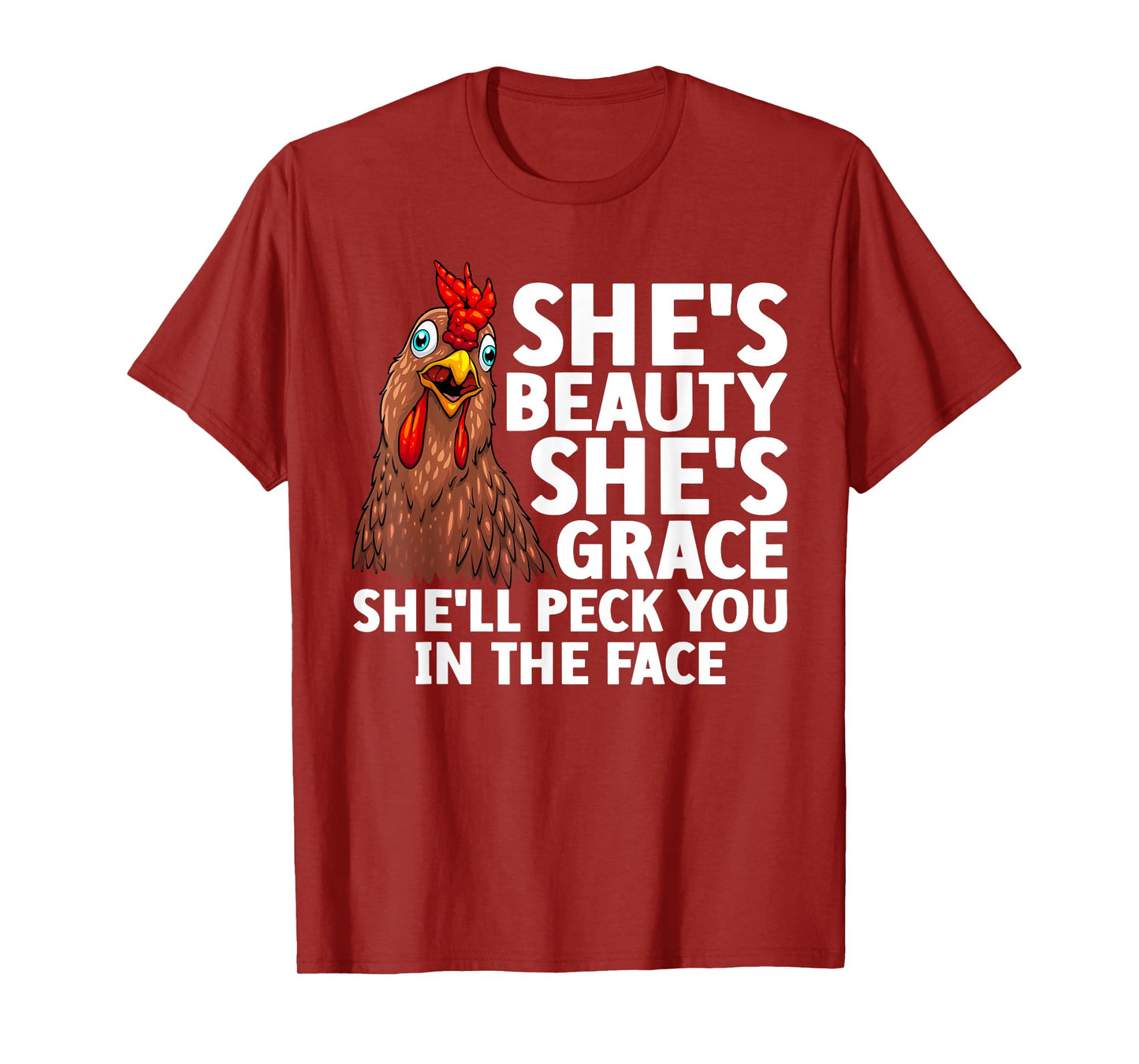 Funny Chicken Art For Men Women Rooster Hen Chicken Farmer T-Shirt