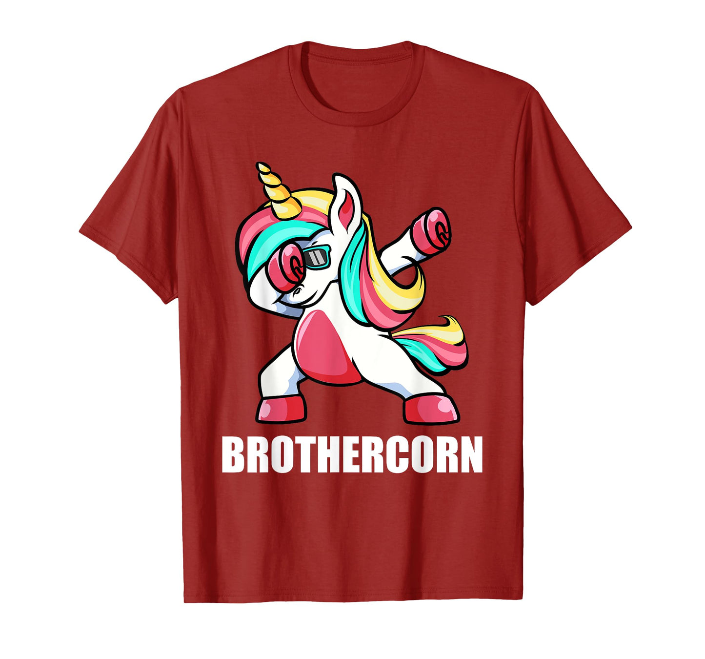 Funny Brother Unicorn Brothercorn Dabbing Birthday Gift T-Shirt