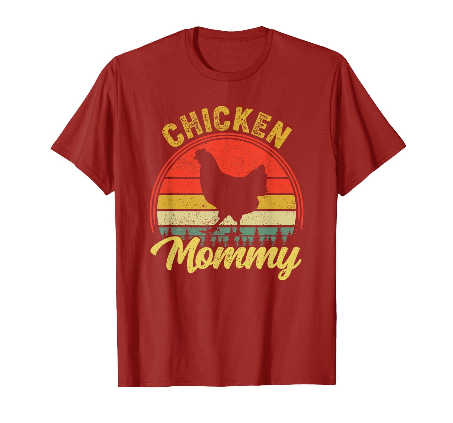 Chicken Mommy Retro 70s 80s Funny Chicken Mom Mothers Day T-Shirt