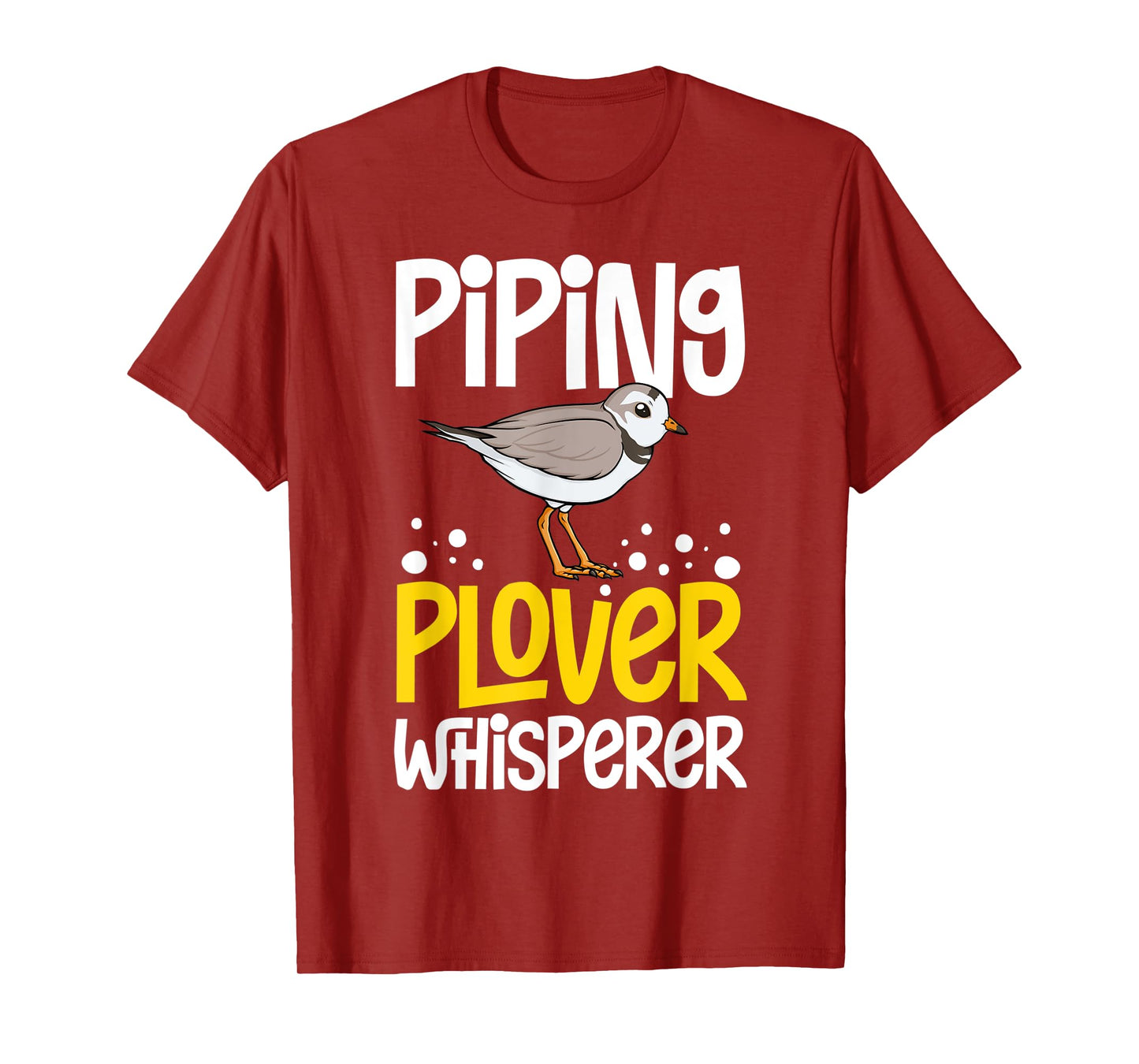 Piping Plover Bird Funny Cute Animal Watching T-Shirt