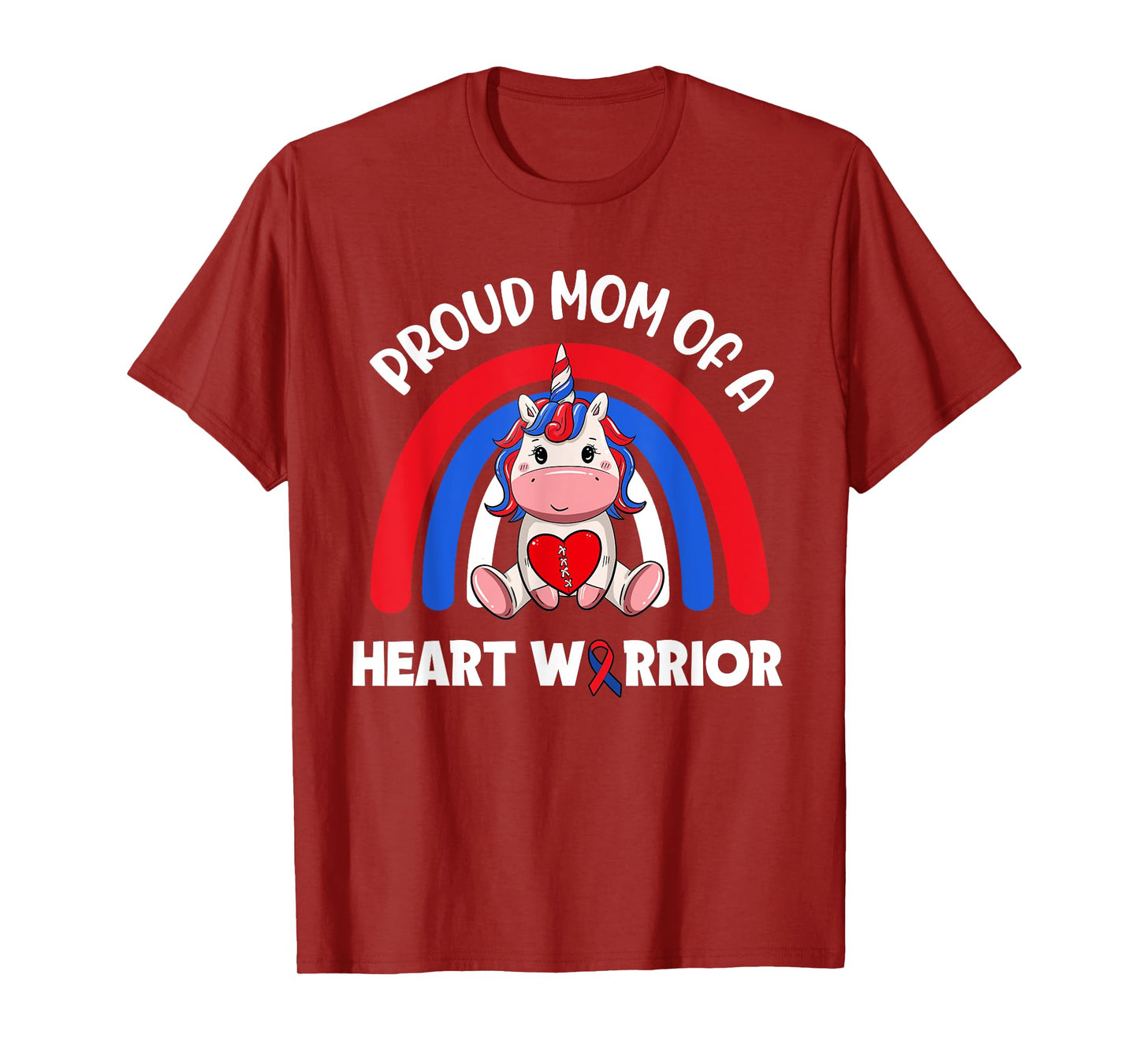 Proud Mom Of A Heart Warrior CHD Awareness Week Clothing T-Shirt