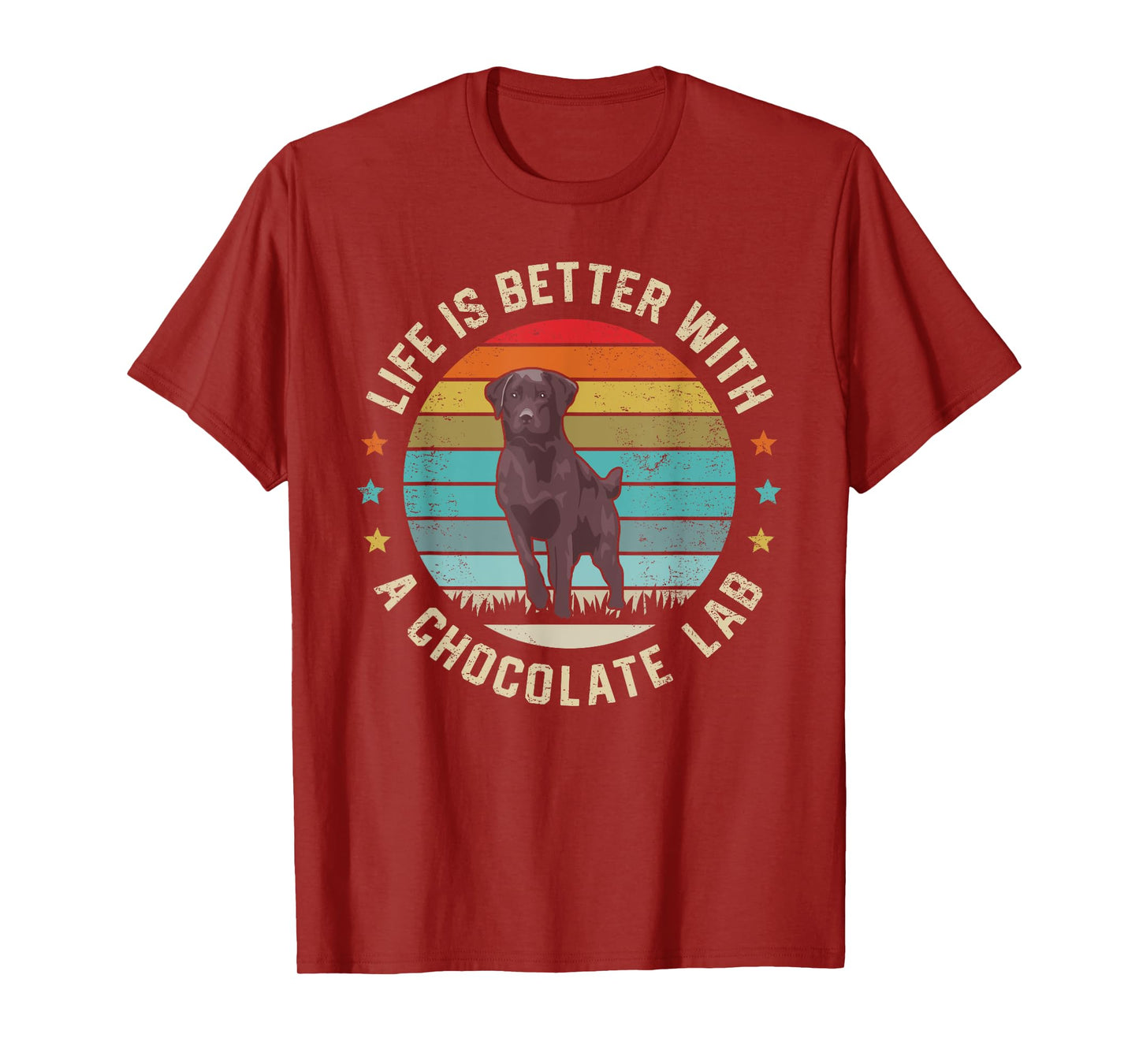 Chocolate Lab Dog Owner Dog Dad Mom Brown Labrador Retriever Men Women Kids T-Shirt
