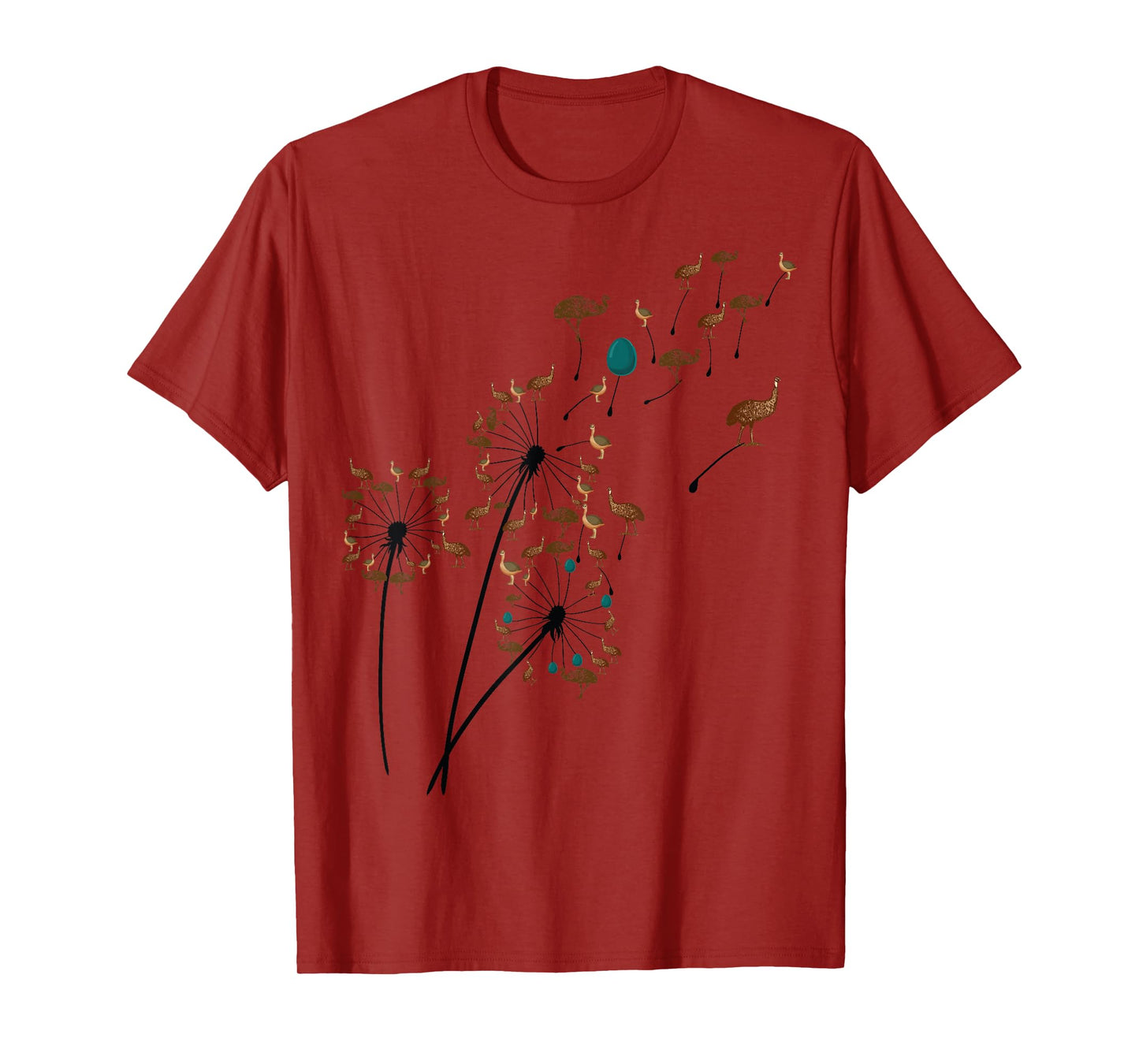 Dandelion emu Flower, Floral emu Tree Lover T-Shirt