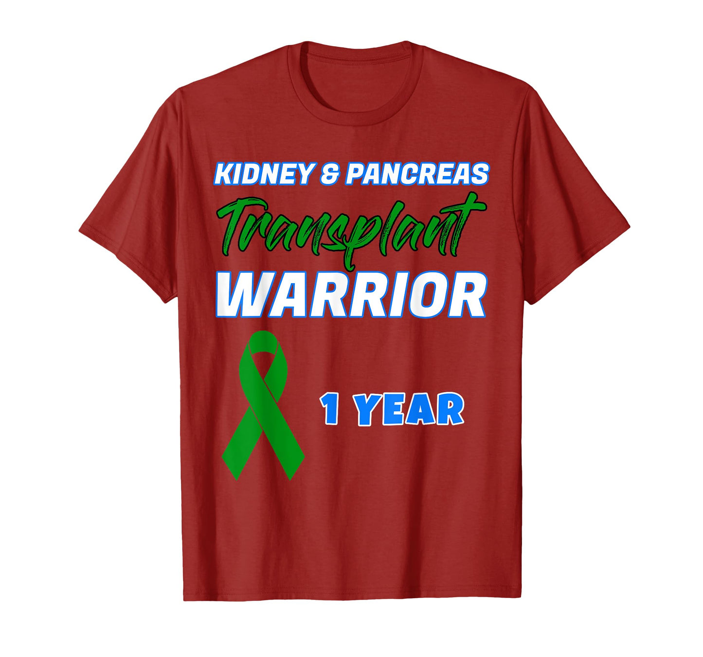 Kidney Pancreas Transplant First Anniversary One Year gift T-Shirt