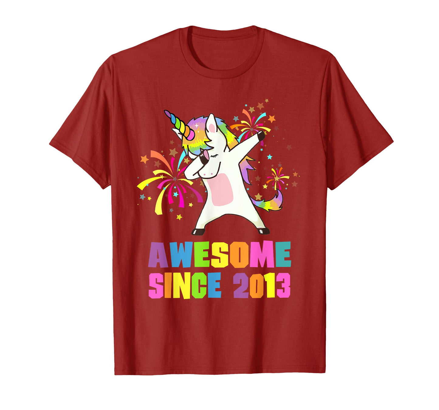 12 Years Old 12th Birthday Awesome Since 2013 Unicorn T-Shirt