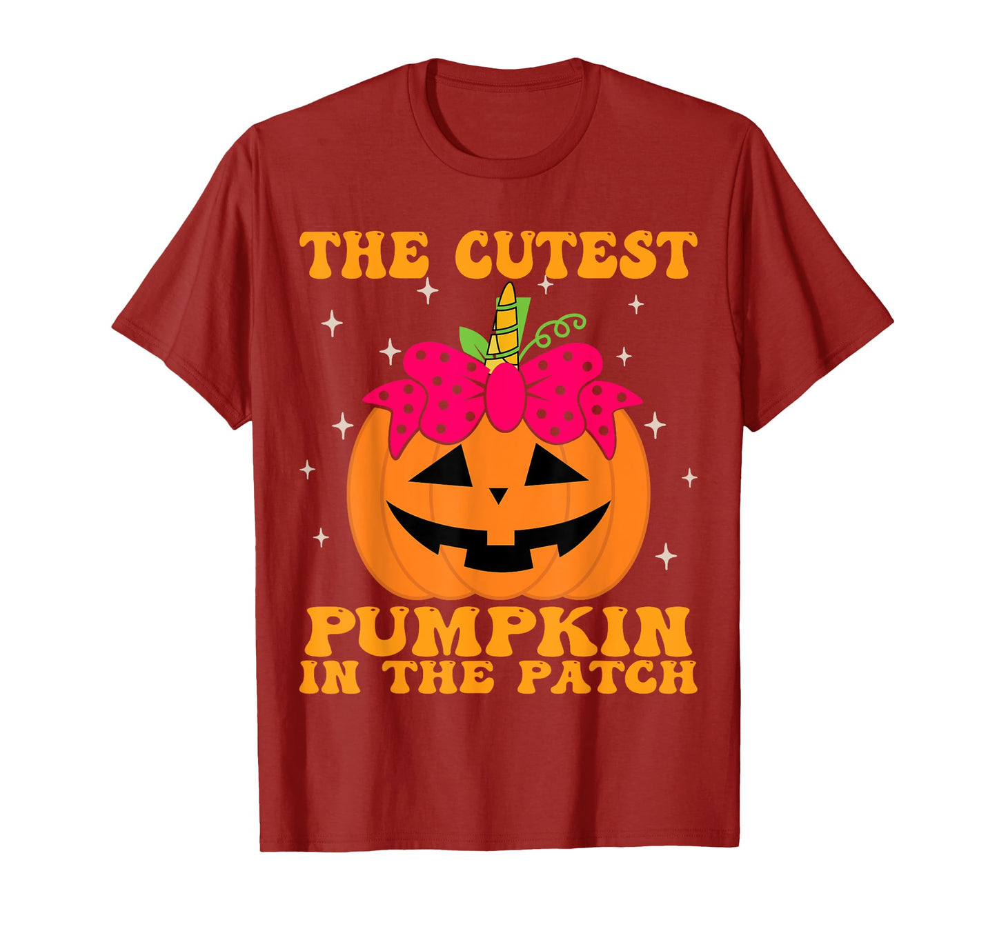 JackOLantern Halloween Pumpkin Unicorn Girl Toddler Kid Cute T-Shirt