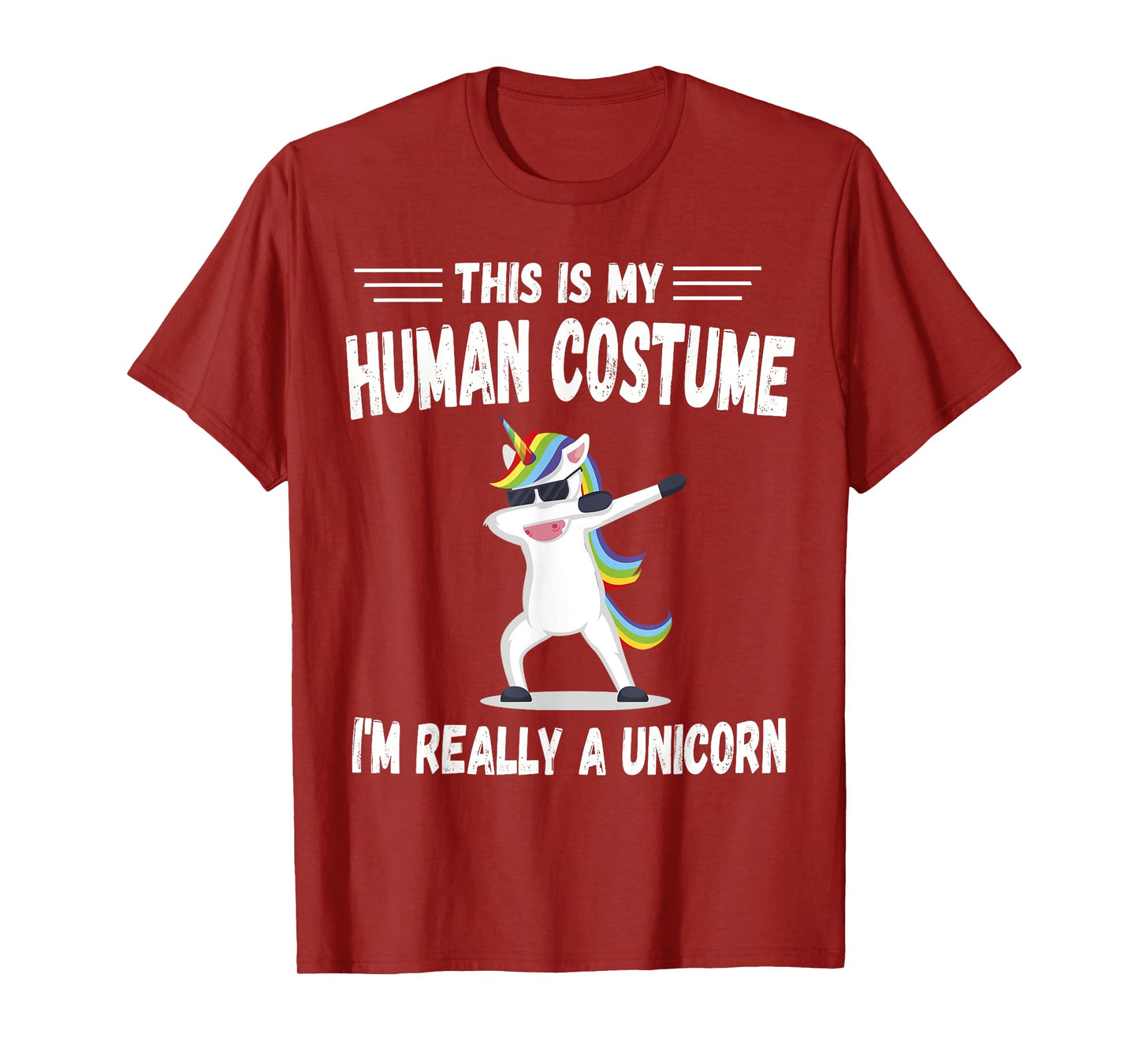 This Is My Human Costume I'm Really A Unicorn Cute T-Shirt