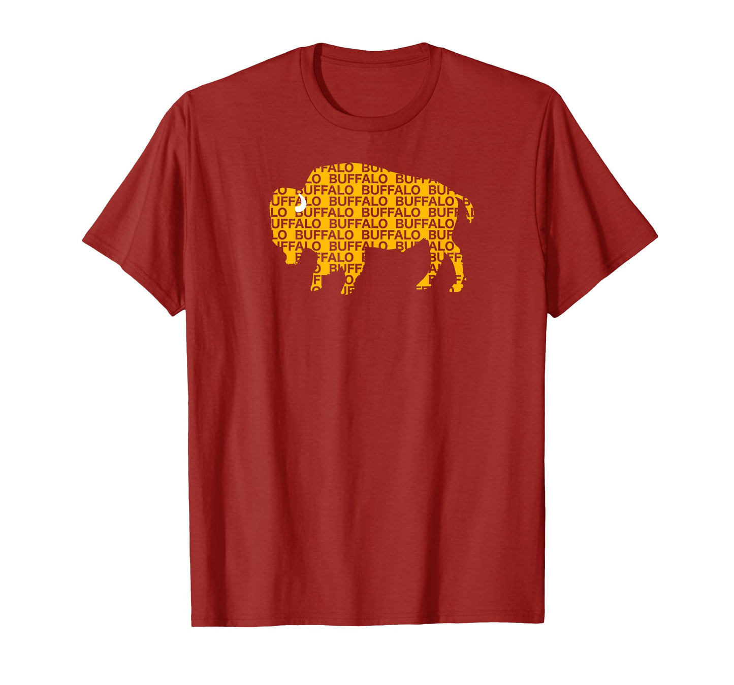 WHEREABOUTS Buffalo NY Yellow Buffalo Hockey T-Shirt T-Shirt