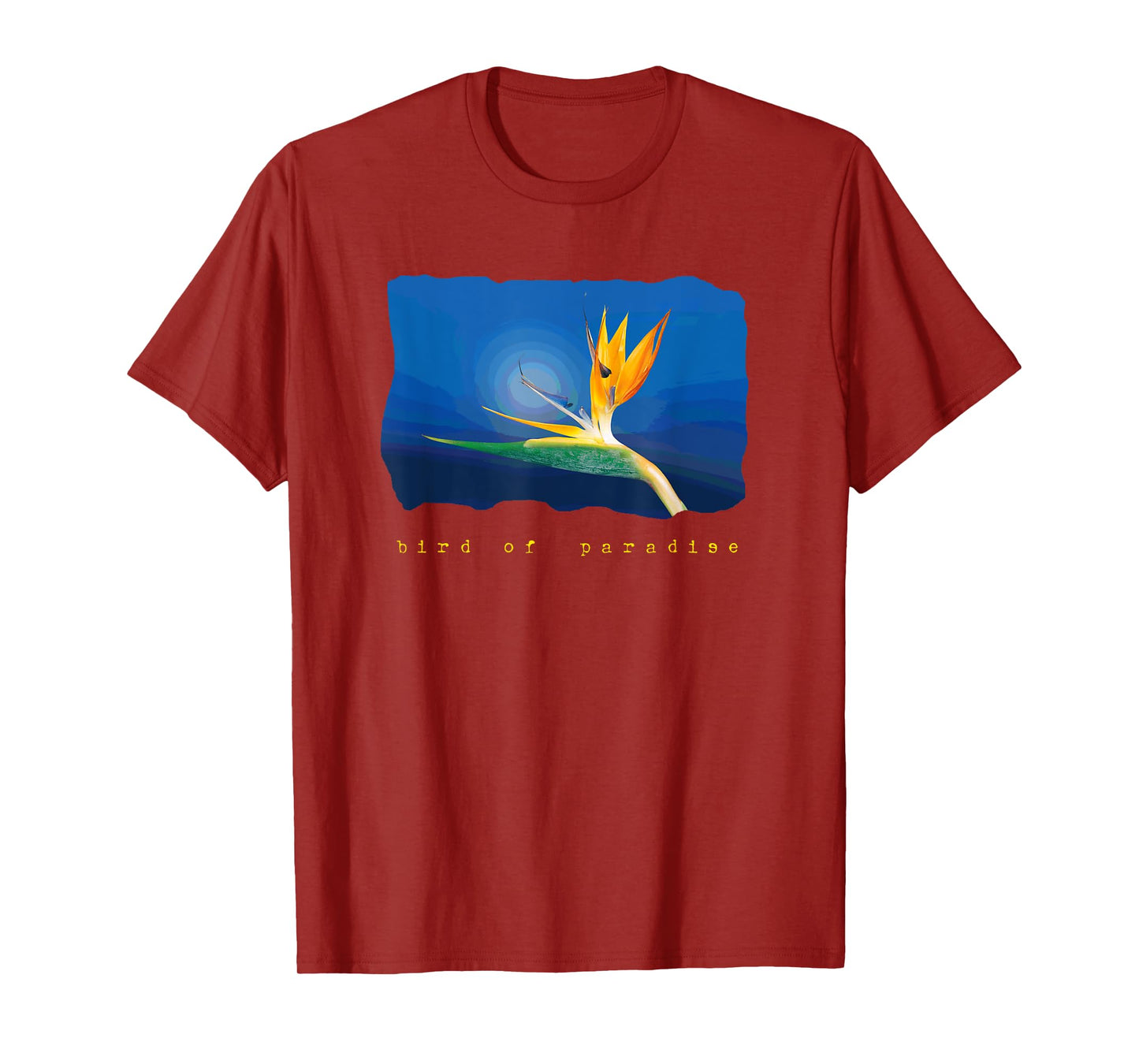 Bird of Paradise Tropical Flower T-Shirt Graphic Tee Shirt T-Shirt