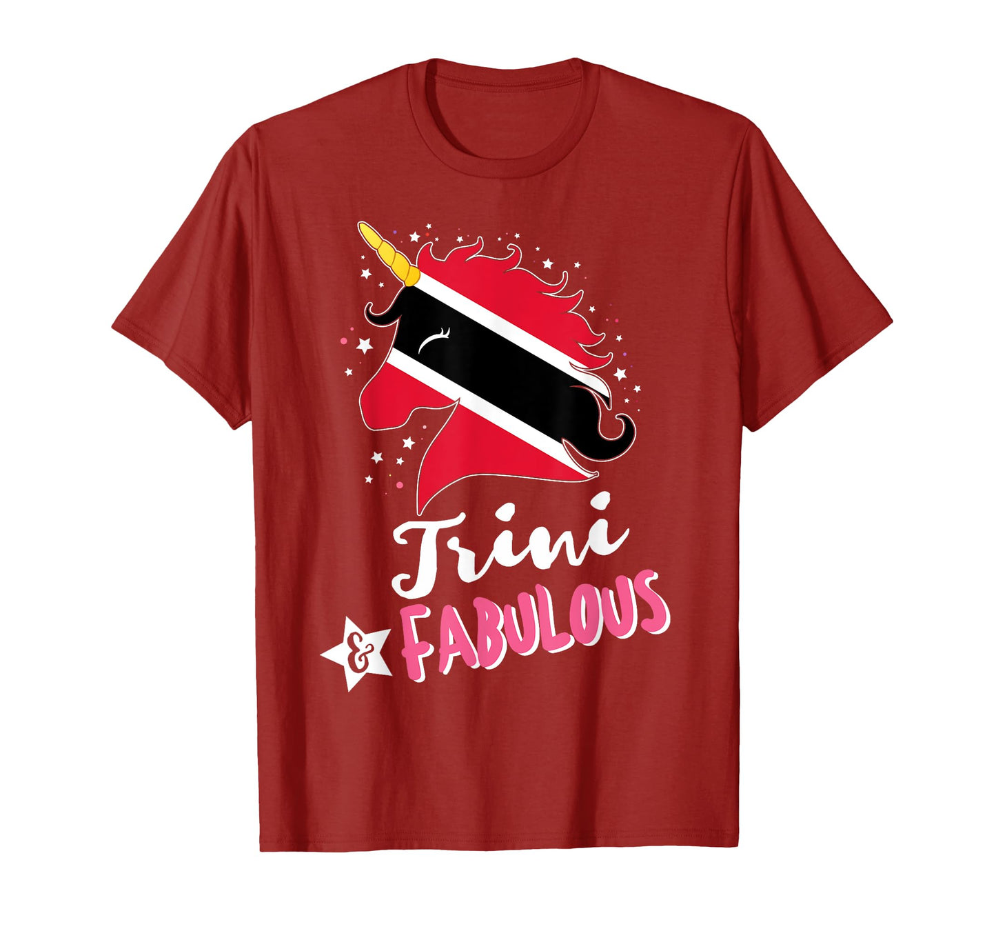 Trinbagonian Unicorn Trinidad and Tobago Flag T-Shirt