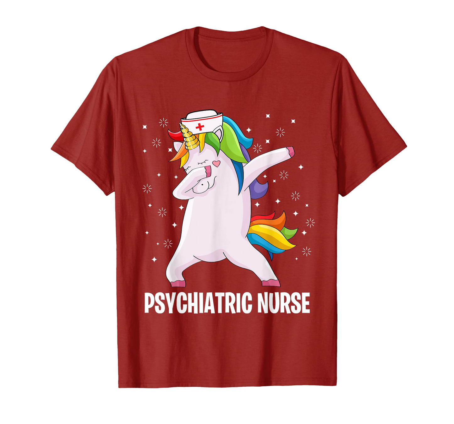 Psychiatric Nurse Dab Unicorn RN Mental Health Psych Nurse T-Shirt