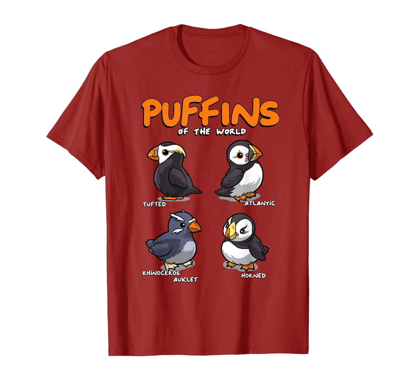 Puffin Animals of the World Educational Iceland Animal Bird T-Shirt