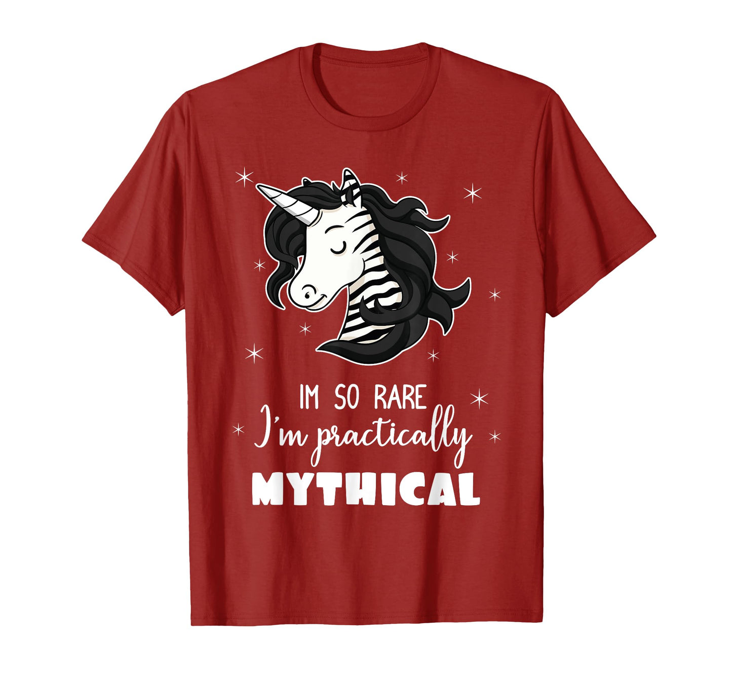 Mythical Unicorn Ehlers Danlos Black And White Zebra Stripe T-Shirt