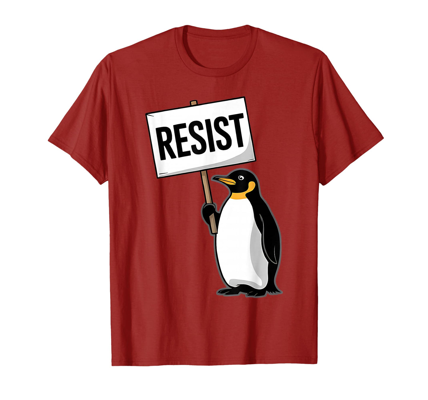 Penguins Against Tariff Funny Penguin No Tariffs Resist T-Shirt