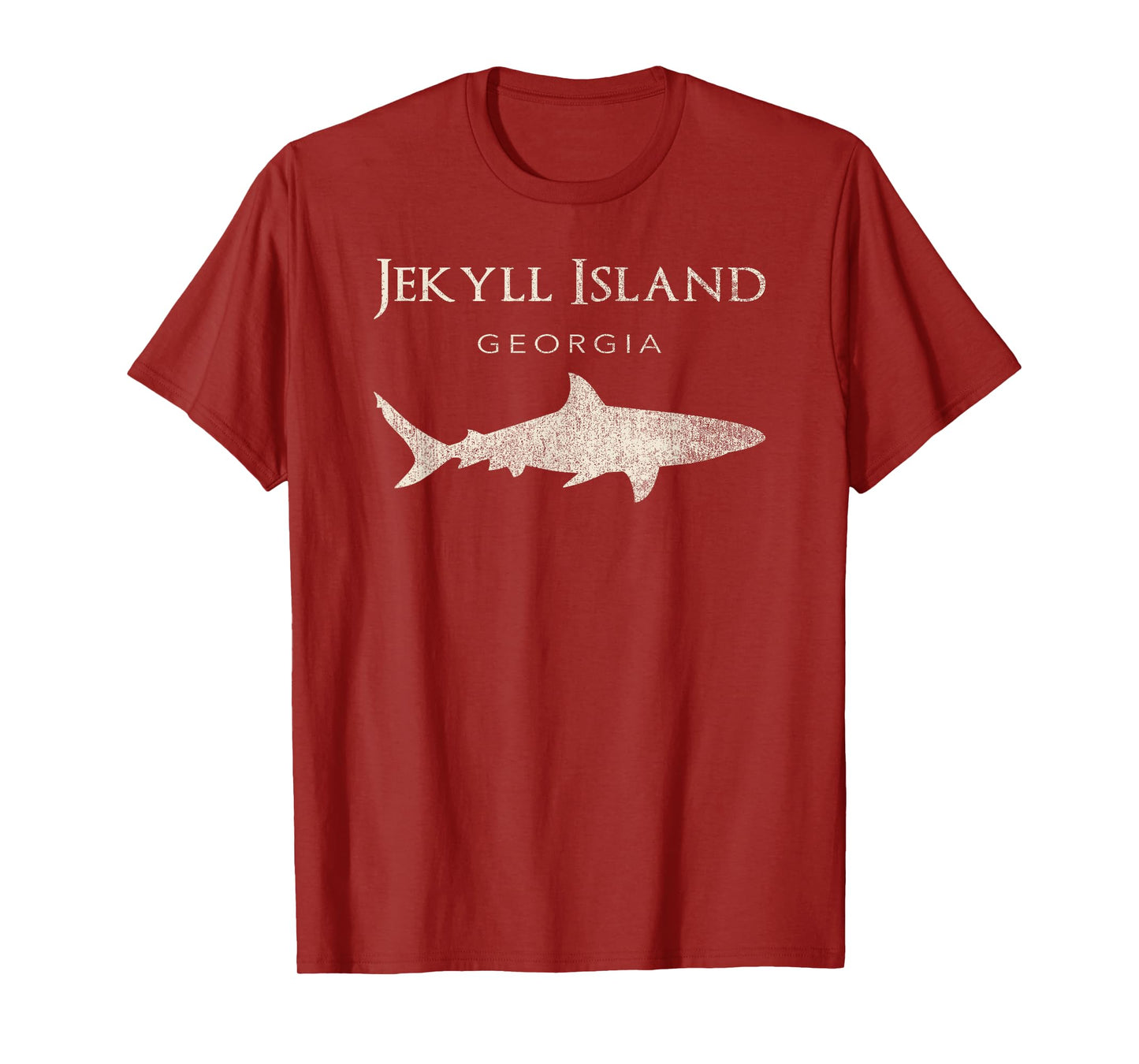 Retro Jekyll Island GA Shark T-Shirt T-Shirt