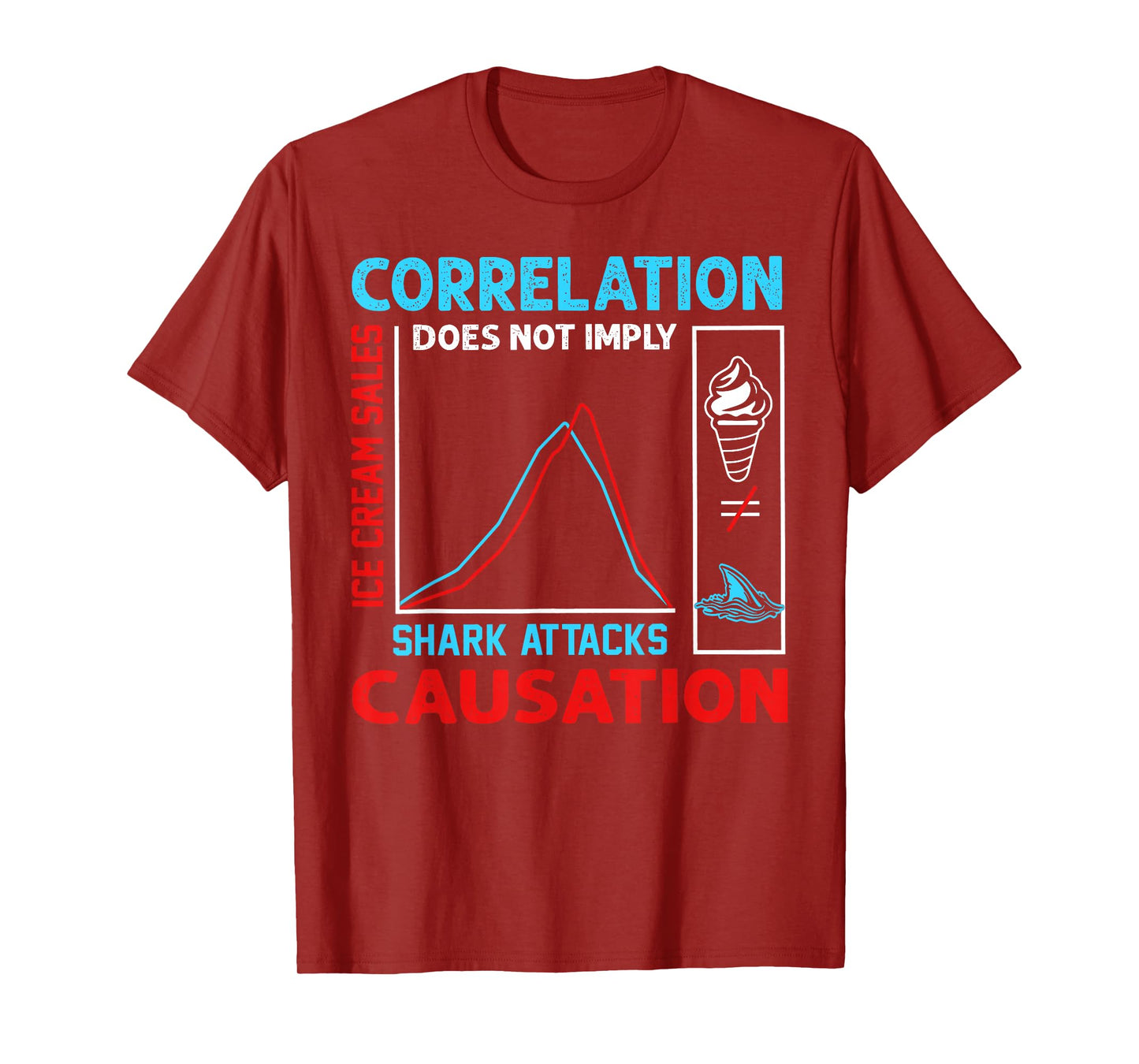Correlation Does Not Imply Causation Funny Academic Research T-Shirt