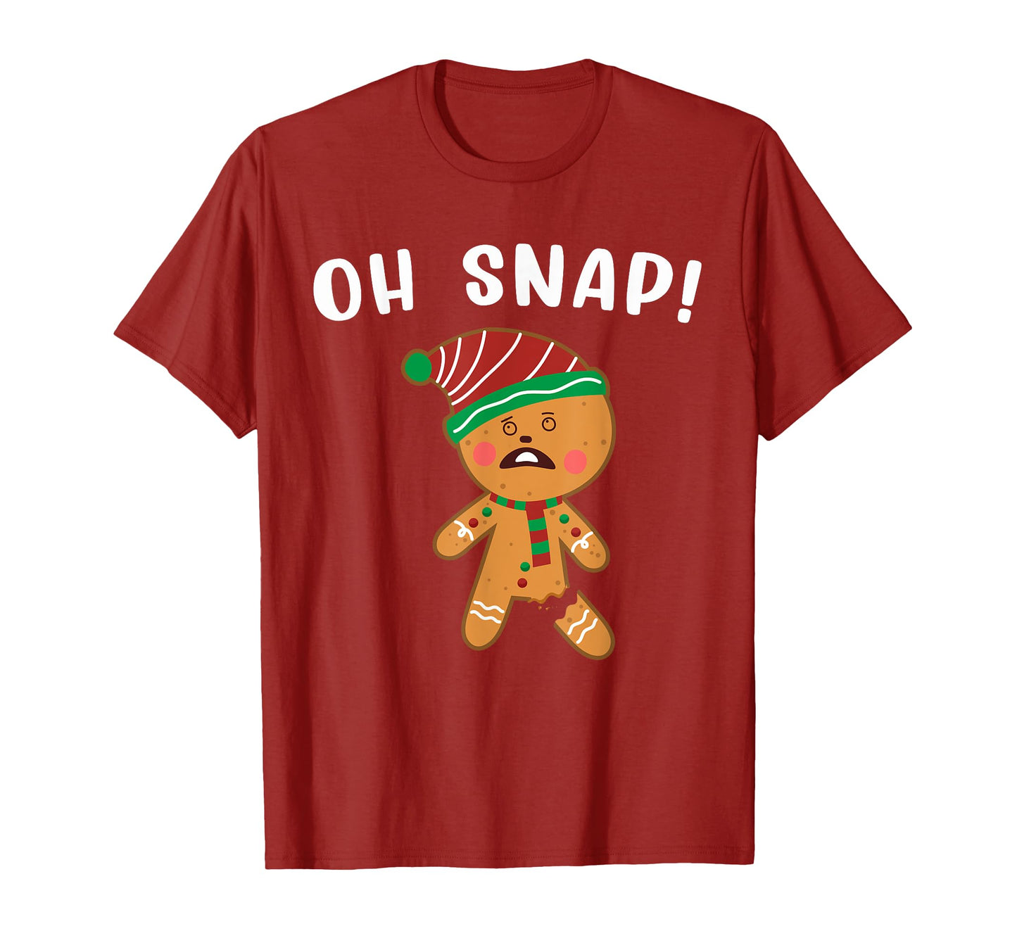 Gingerbread Man Oh Snap Christmas Funny Cookie Baking Gift T-Shirt