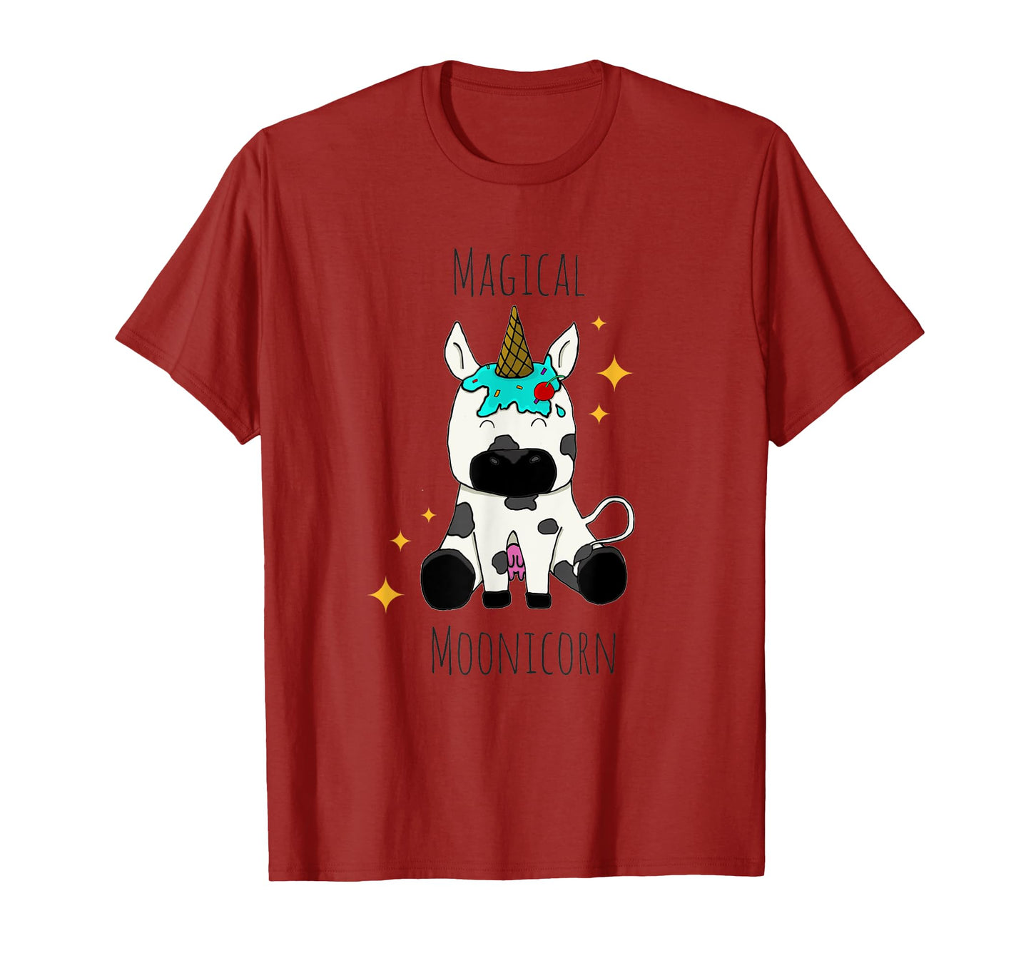 Funny Cow Magical Moonicorn for kids and adults T-Shirt