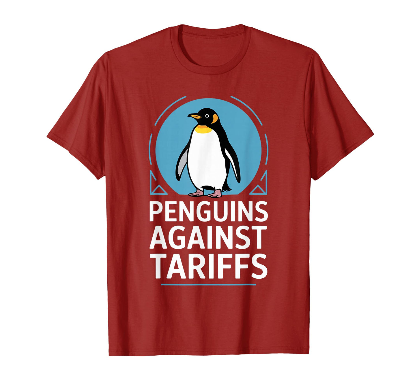 Funny Penguins Protest Anti Tariff Penguins Against Tariffs T-Shirt