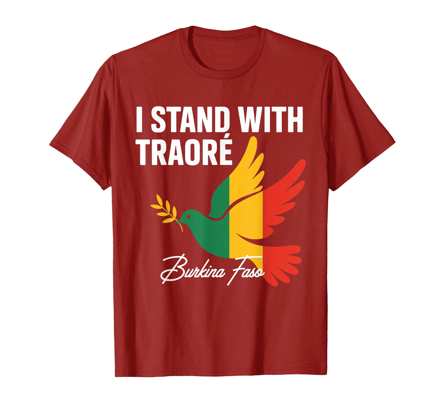 I Stand With Burkina Faso-Ibrahim Traoré Retro Bird T-Shirt