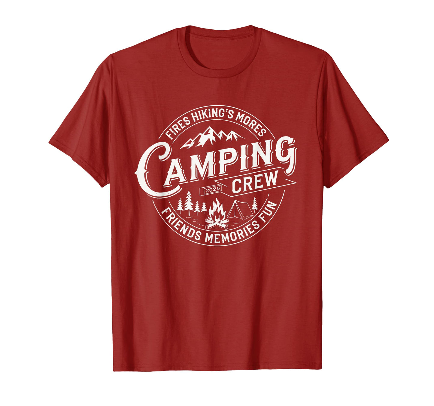 Camping Crew 2025 Matching for Family Camper Kid Girl Boy T-Shirt