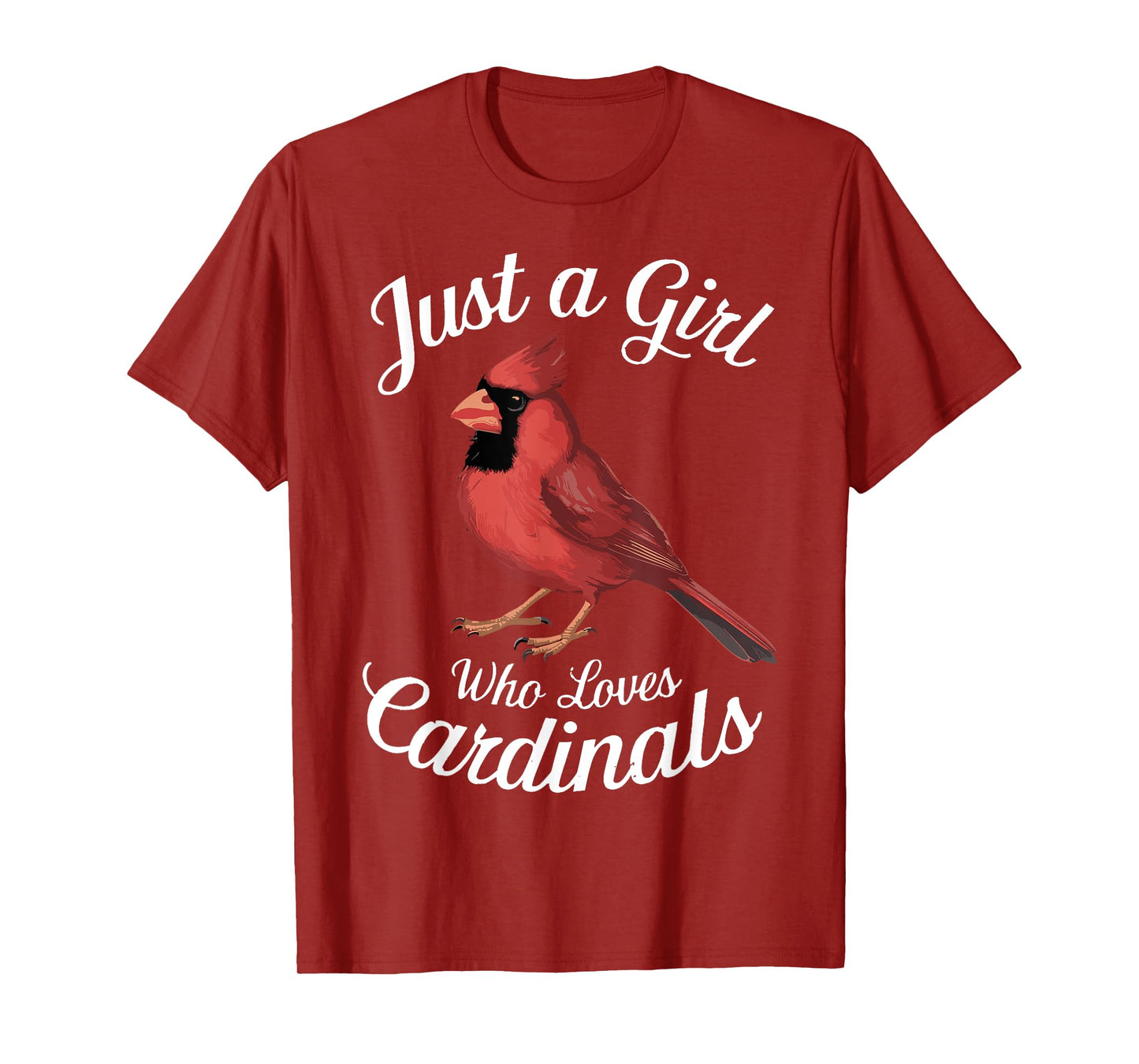 Just a Girl Who Loves Cardinals Cute Cardinal Bird T-Shirt