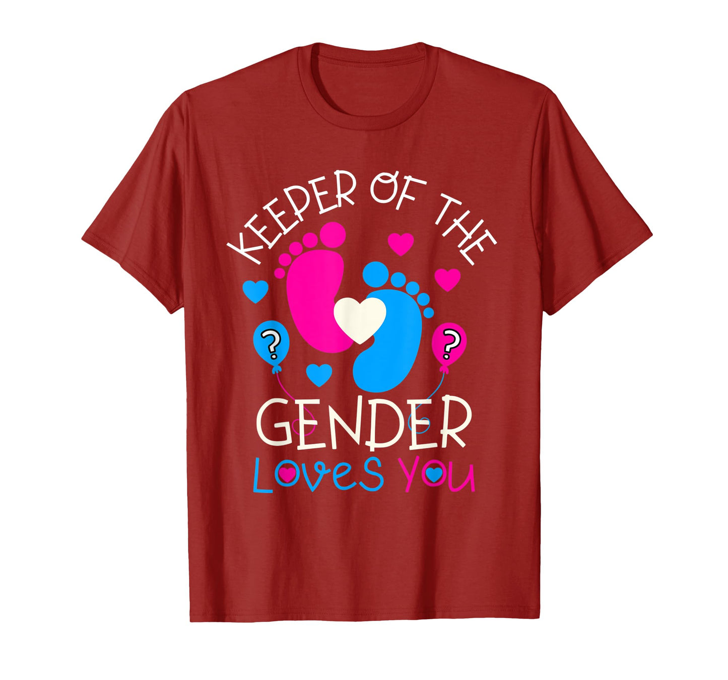 Keeper of the Gender Loves You Baby Gender Reveal Party T-Shirt