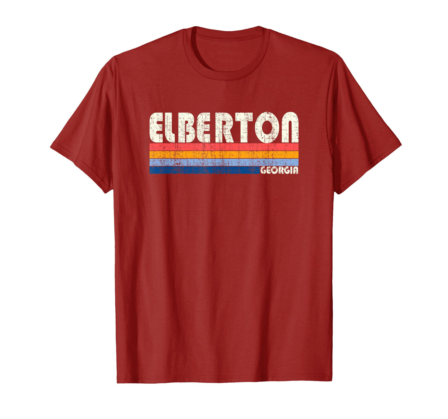 Retro Vintage 70s 80s Style Elberton, GA T-Shirt