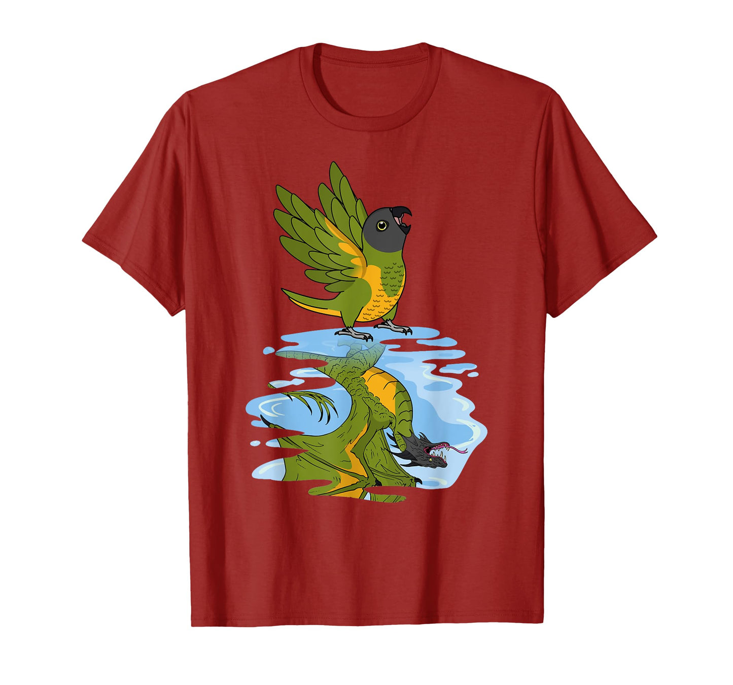 Parrot & Dragon Reflection I Senegal Parrot T-Shirt